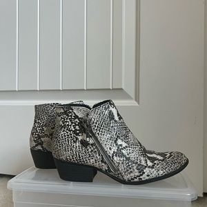 Snake skin boots